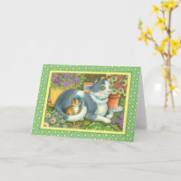 MUTTER KATZE UND KÜCHE, BLUME, BOWS & PLATZ