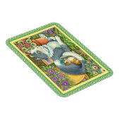 MUTTER KATZE UND KÜCHE, BLUME, BOWS & PLATZ MAGNET (Rechte Seite)