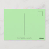 MUTTER KATZE UND KÜCHE, BLUME, BOWS & PLATZ POSTKARTE (Rückseite)