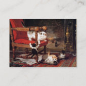 MUTTER KATZSPIELEN MIT KÜHLEN VISITENKARTE (Rückseite)