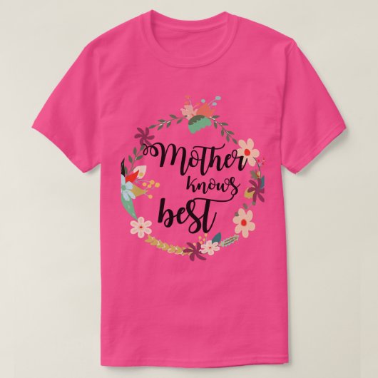 Mütter kennen den besten Muttertag T-Shirt (Design vorne)