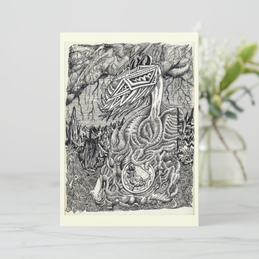 Mutter-Kind-Flachkarte (Stehend Vorderseite)