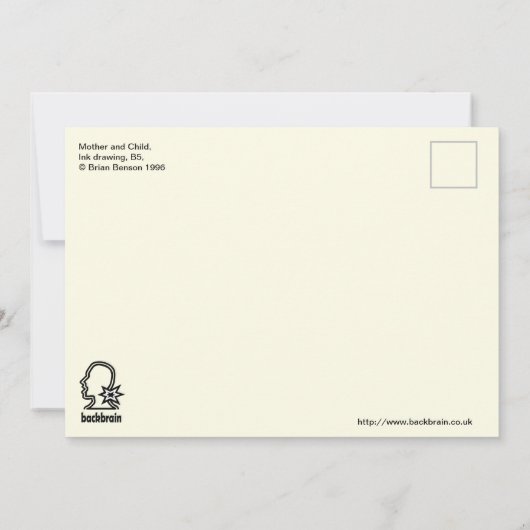 Mutter-Kind-Flachkarte (Rückseite)