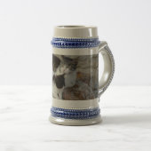 Mutter & Kind Gray/Blue 22 oz Stein Bierglas (VorderseiteRechts)