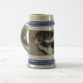 Mutter & Kind Gray/Blue 22 oz Stein Bierglas (Vorderseite Links)