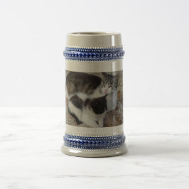 Mutter & Kind Gray/Blue 22 oz Stein Bierglas