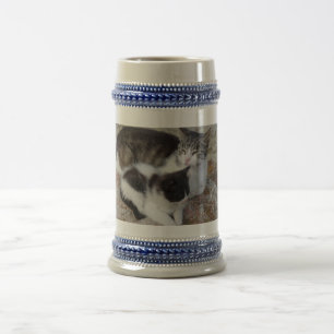 Mutter & Kind Gray/Blue 22 oz Stein Bierglas