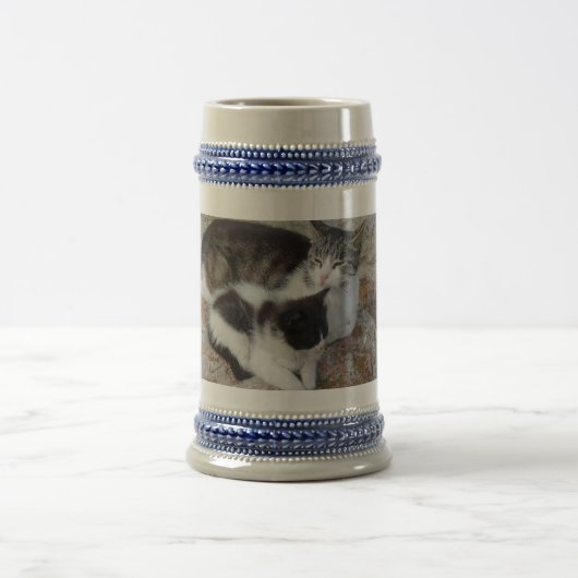 Mutter & Kind Gray/Blue 22 oz Stein Bierglas (Mittel)