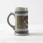 Mutter & Kind Gray/Blue 22 oz Stein Bierglas (Links)