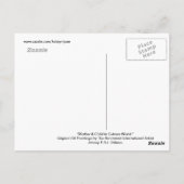 Mutter & Kind in der kubistischen Welt Postkarte (Rückseite)