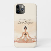 Mutter-Kind-Meditations-Serenity-Kunst Case-Mate iPhone Hülle (Rückseite)