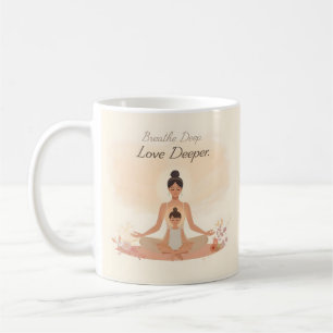 Mutter-Kind-Meditations-Serenity-Kunst Kaffeetasse