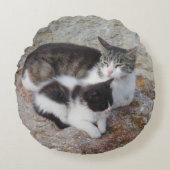 Mutter & Kind Rundkissen Rundes Kissen (Vorderseite)