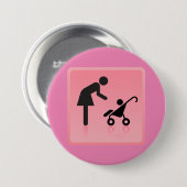 Mutter-Kind-Symbol Button (Vorne & Hinten)