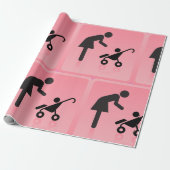 Mutter-Kind-Symbol Geschenkpapier (Ungerollt)
