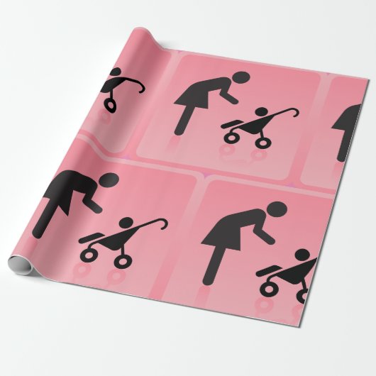 Mutter-Kind-Symbol Geschenkpapier (Ungerollt)