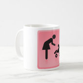 Mutter-Kind-Symbol Kaffeetasse (Vorderseite Links)