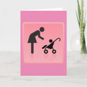 Mutter-Kind-Symbol Karte (Vorderseite)