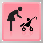 Mutter-Kind-Symbol Poster (Vorne)