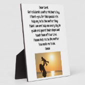 Mutter-Kind-Tabletop-Plaque mit Easel Fotoplatte (Seite)