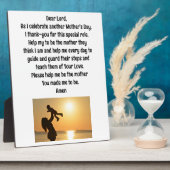 Mutter-Kind-Tabletop-Plaque mit Easel Fotoplatte (Seite)