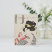 Mutter Kind (Utamaro) Postkarte (Stehend Vorderseite)
