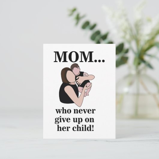 Mutter Kind werdende Mutter Postkarte (Stehend Vorderseite)