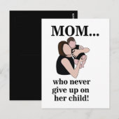 Mutter Kind werdende Mutter Postkarte (Vorne/Hinten)
