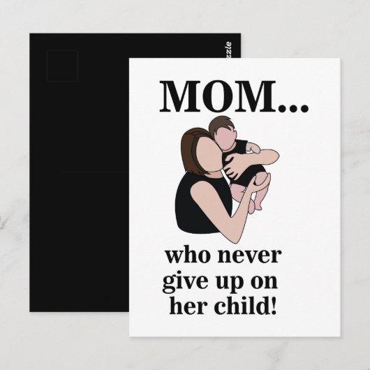 Mutter Kind werdende Mutter Postkarte (Vorne/Hinten)