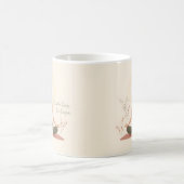 Mutter-Kind-Yoga-Meditationskunst Kaffeetasse (Mittel)