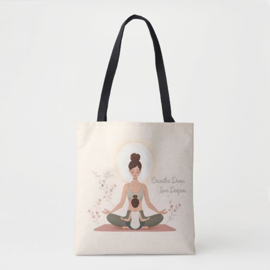 Mutter-Kind-Yoga-Meditationskunst Tasche (Vorderseite)
