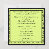 Mutter-KinderAdoptions-Baby-Duschen-Einladungen Einladung (Rückseite)