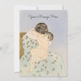 Mutter-Kiss-Illustration von Mary Cassatt - Mama Dankeskarte