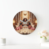 Mutter Kleider A Große Wanduhr (Zuhause)