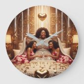 Mutter Kleider A Große Wanduhr (Vorderseite)