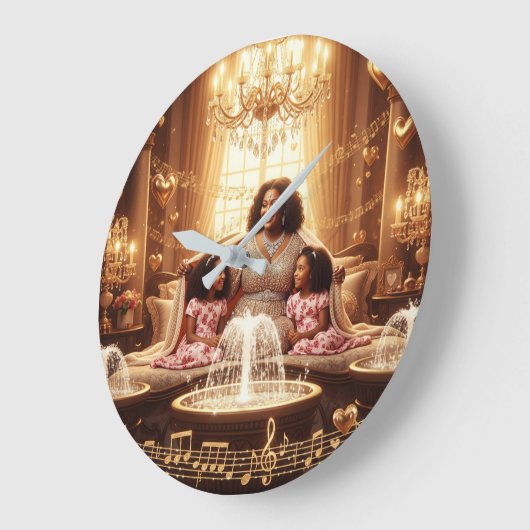 Mutter Kleider D Große Wanduhr (Winkel)