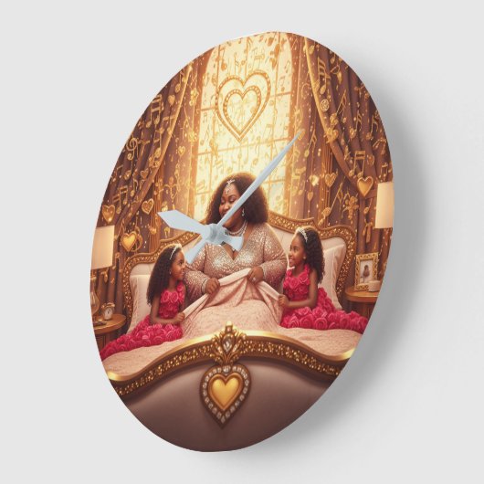 Mutter Kleider D Große Wanduhr (Winkel)