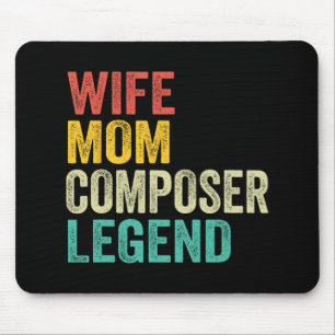 Mutter Komponist Legende Muttertag Vintage Mousepad