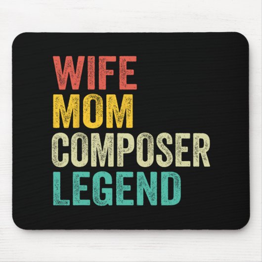 Mutter Komponist Legende Muttertag Vintage Mousepad (Vorne)