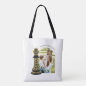 Mutter Königin meines Lebens, Goldenes Skript schw Tasche (Rückseite)