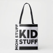"Mutter-Kram | Kinder-Kram" Lustige Minimalistisch Tasche (Vorderseite)