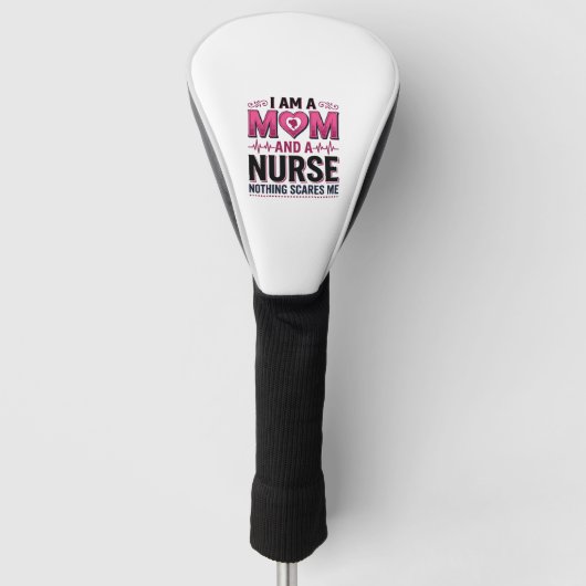 Mutter Krankenschwester Nichts Schreckt Mich Vinta Golf Headcover (Vorderseite)