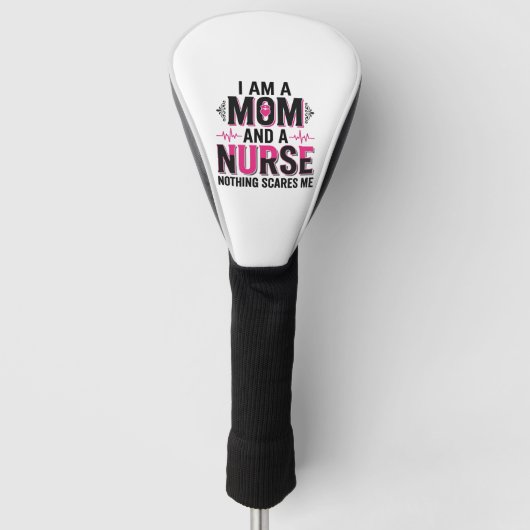 Mutter Krankenschwester Nichts Schreckt Mich Vinta Golf Headcover (Vorderseite)