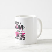 Mutter Krankenschwester Nichts Schreckt Mich Vinta Kaffeetasse (VorderseiteRechts)