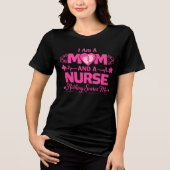 Mutter & Krankenschwester Tri-Blend Shirt (Vorderseite)