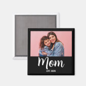 Mutter kreierte Fotogeschenk Magnet (Vorderseite/Rückseite)