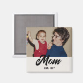 Mutter kreierte Fotogeschenk Magnet (Vorderseite/Rückseite)