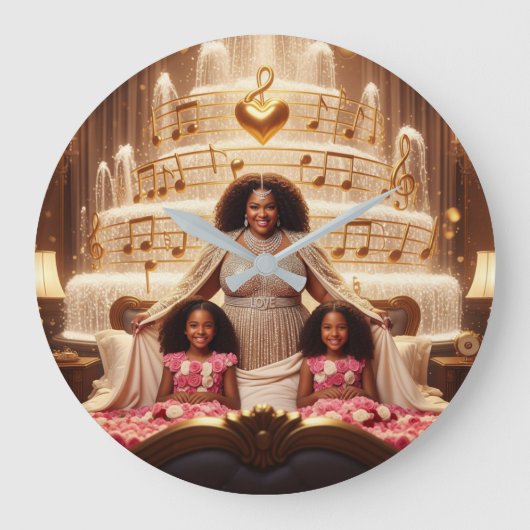 Mutter Kummer E Große Wanduhr (Vorderseite)