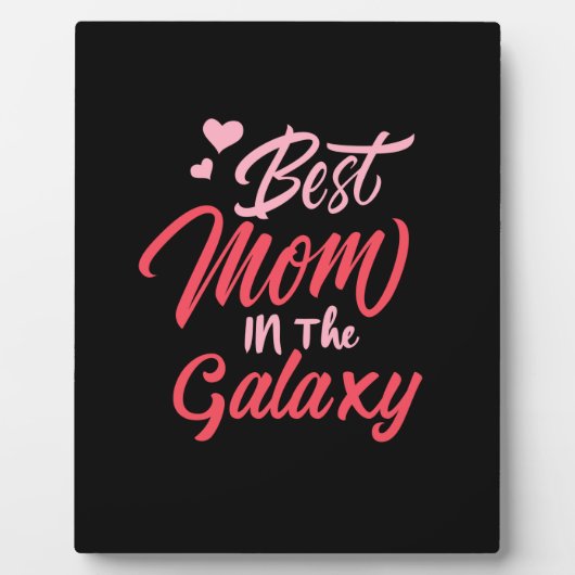 Mutter Kunst Beste Mama in der Galaxie Fotoplatte (Vorderseite)