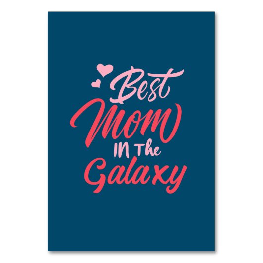 Mutter Kunst Beste Mama in der Galaxie Tischnummer (Vorderseite)